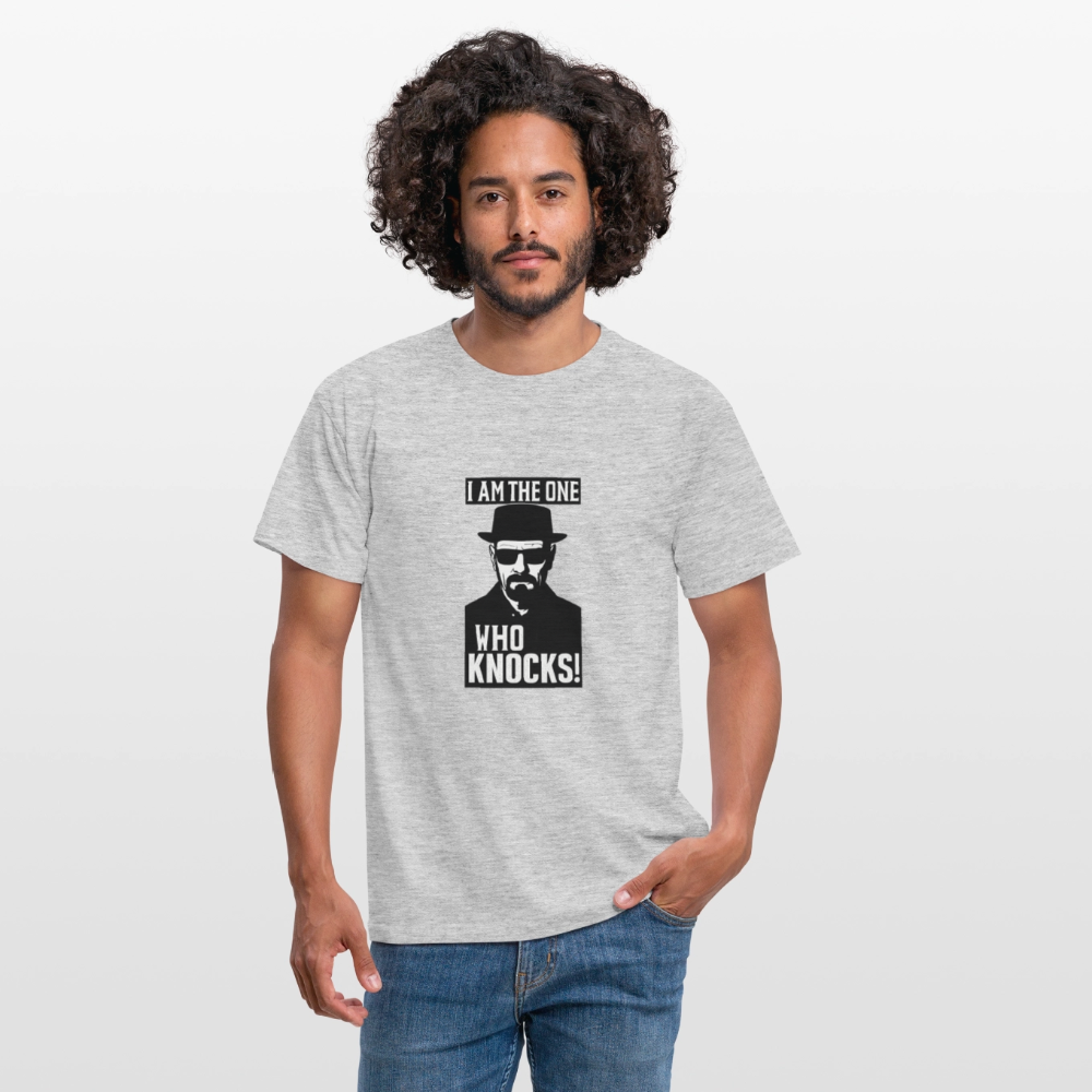 I am the one who knocks T-shirt - heather grey