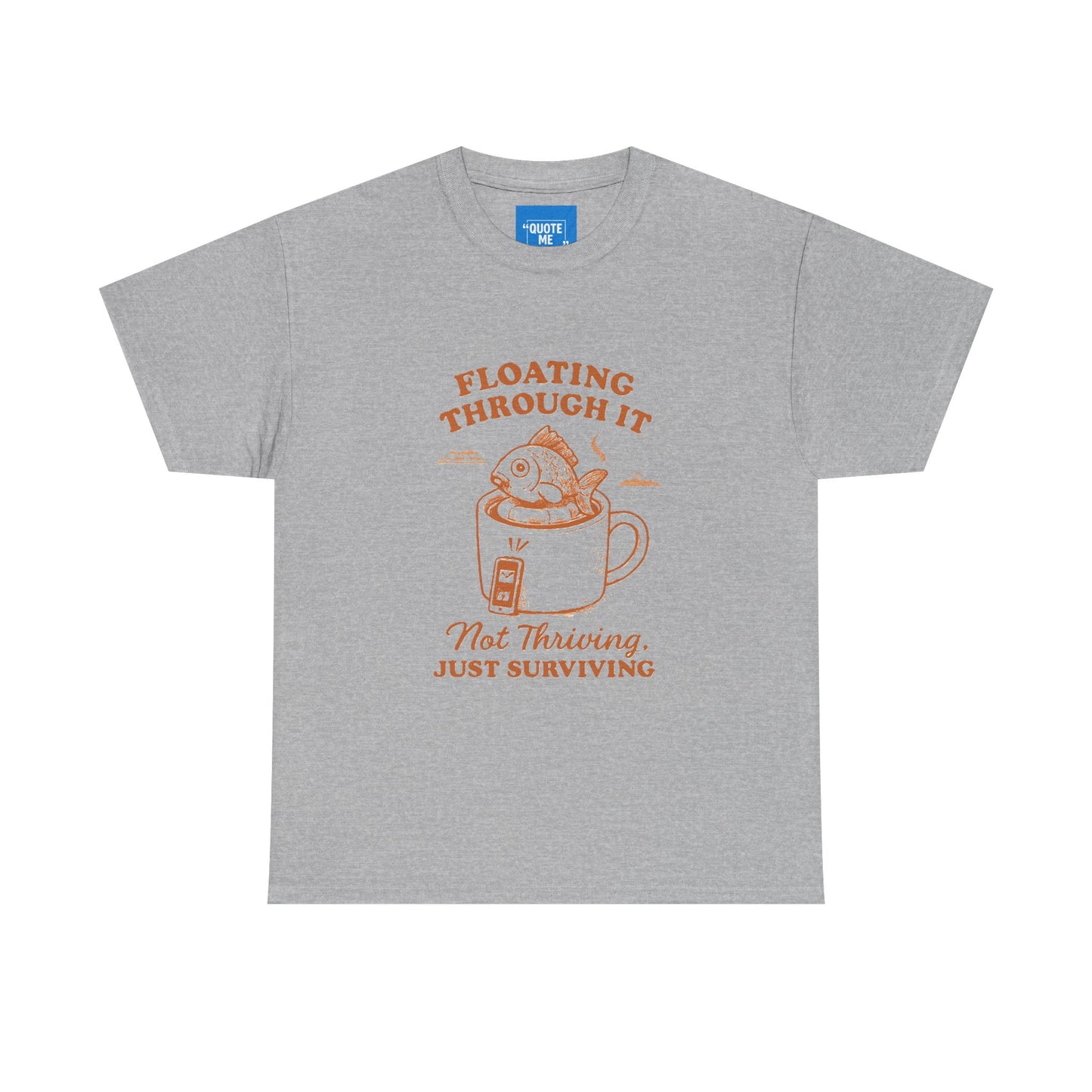 Just keep swimming Unisex Cotton Tee, Inspirational Quote Shirt, Motivational Graphic Tee, Ocean Lover Gift, Beach T-shirt