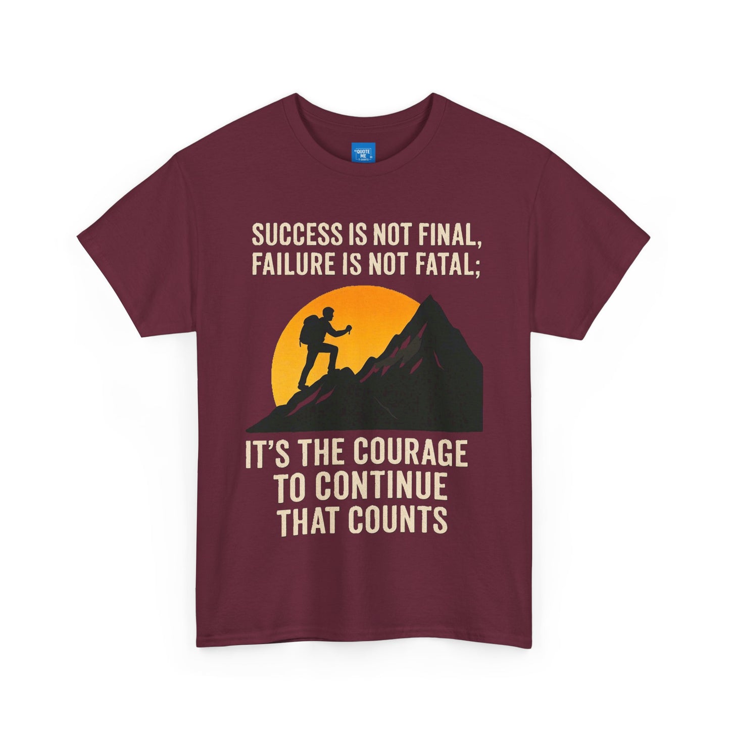 Success is not final T-shirt, Unisex Heavy Cotton Tee, Inspirational Graphic Tee, Quote Shirt