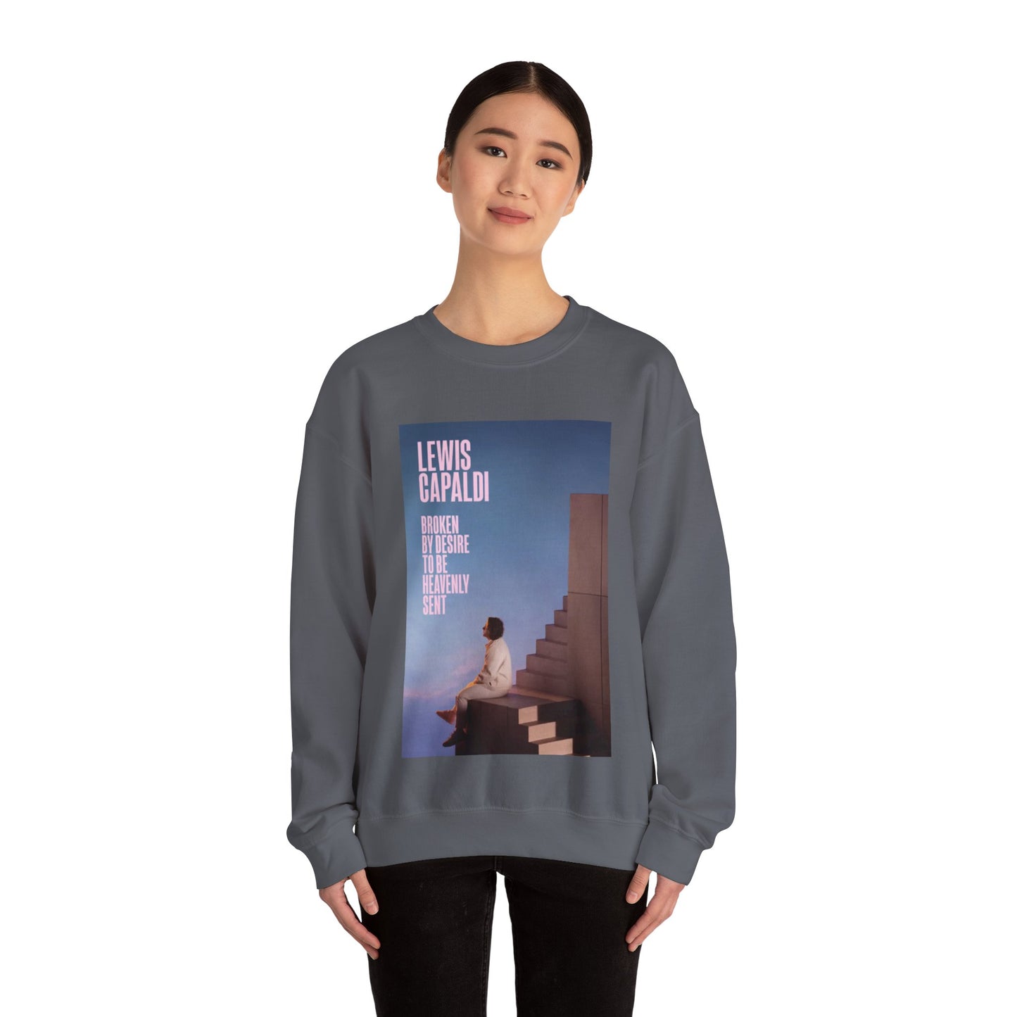 Lewis Capaldi Inspired Crewneck Sweatshirt, Cozy Unisex Pullover for Music Lovers, Perfect Gift for Concert Fans, Casual Wear