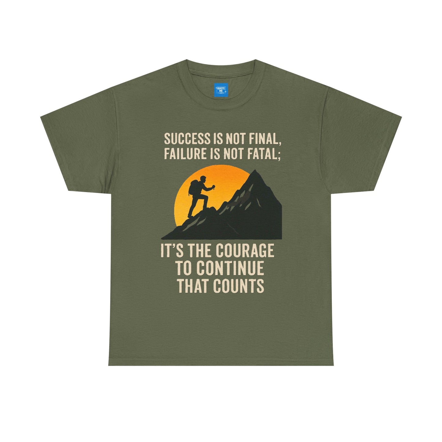 Success is not final T-shirt, Unisex Heavy Cotton Tee, Inspirational Graphic Tee, Quote Shirt