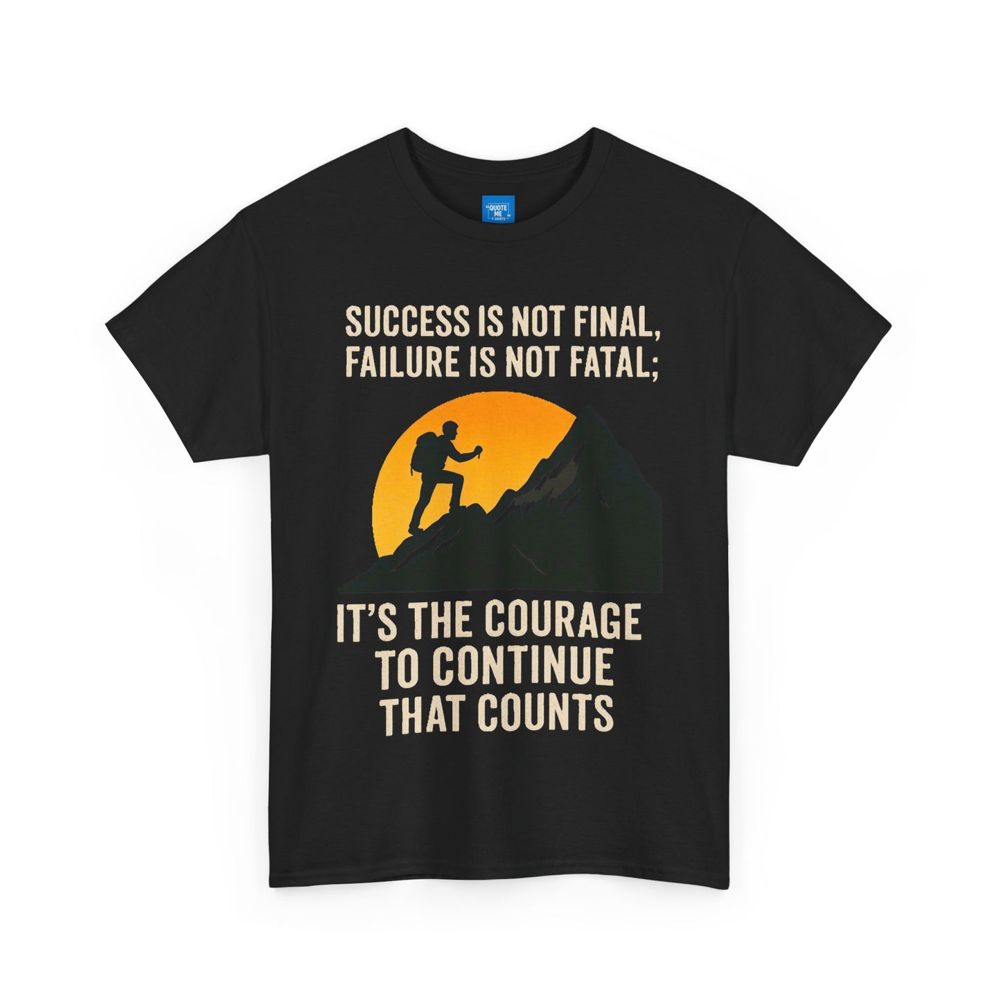 Success is not final T-shirt, Unisex Heavy Cotton Tee, Inspirational Graphic Tee, Quote Shirt