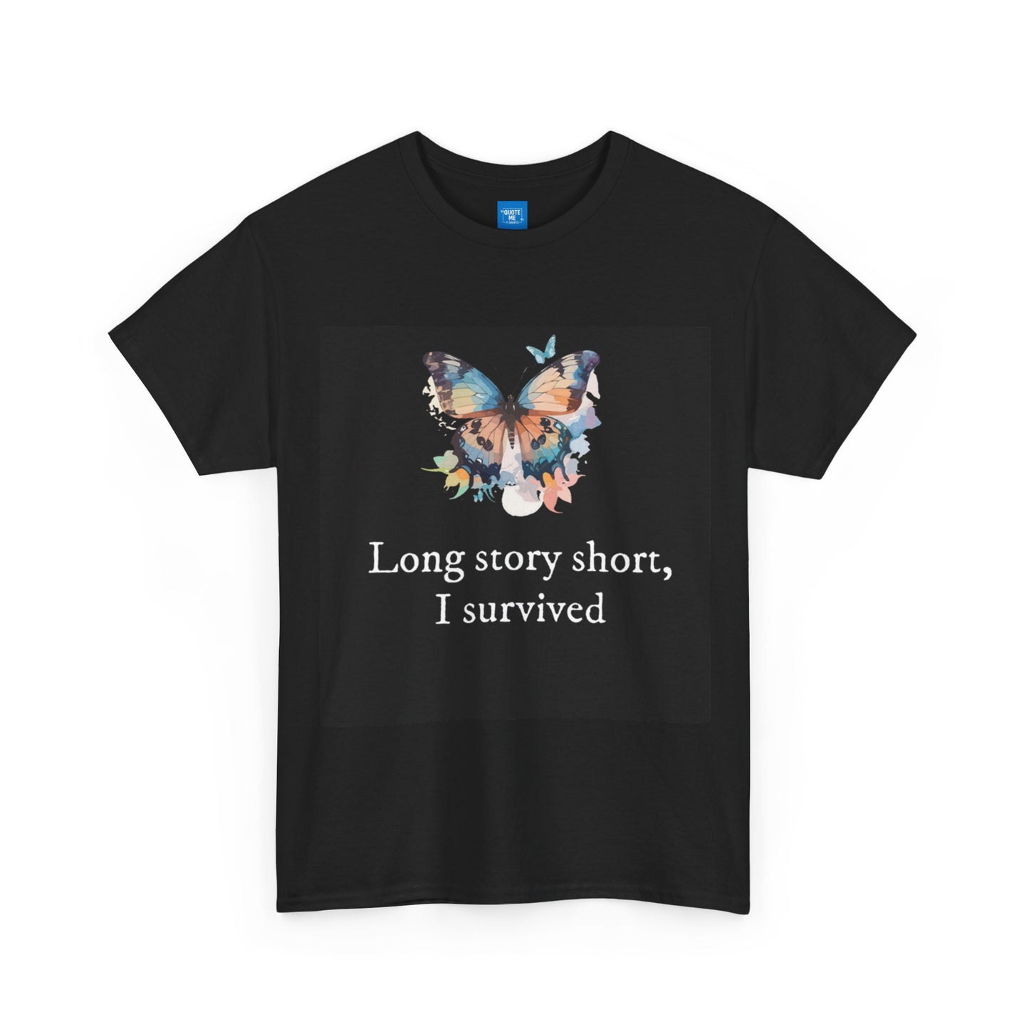 Long Story Short, Resilient Unisex Tee, T-Shirt, Strength Cotton Shirt, Inspirational Graphic Top, Empowering Tee