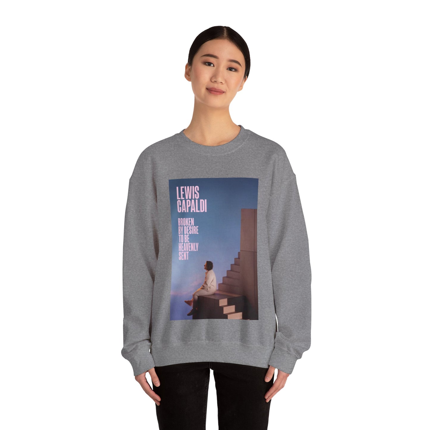Lewis Capaldi Inspired Crewneck Sweatshirt, Cozy Unisex Pullover for Music Lovers, Perfect Gift for Concert Fans, Casual Wear