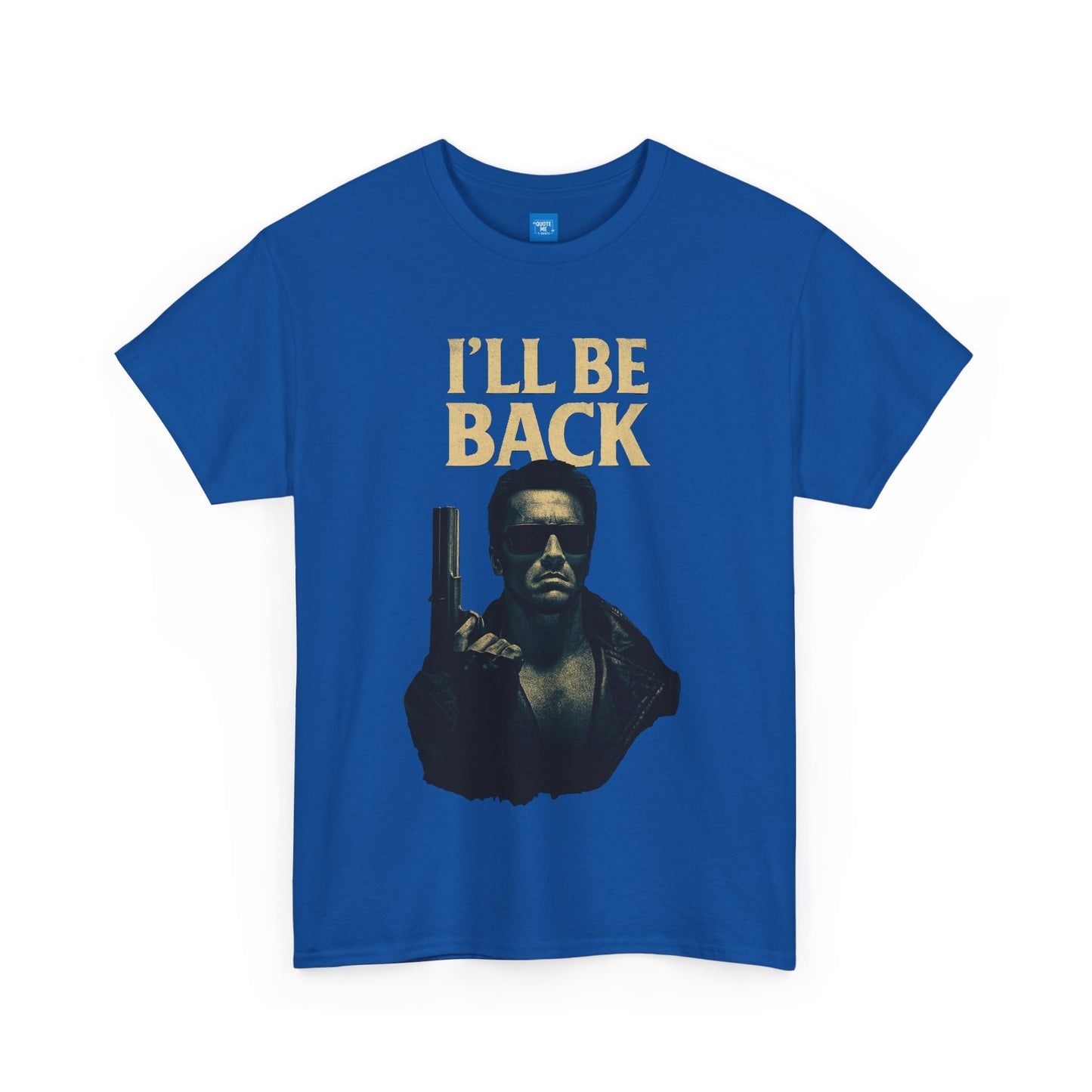 I'll be back Terminator Unisex Heavy Cotton Tee, Movie Quote Shirt, Sci-Fi Fan Gift, Graphic Tee, Film Buff Tee