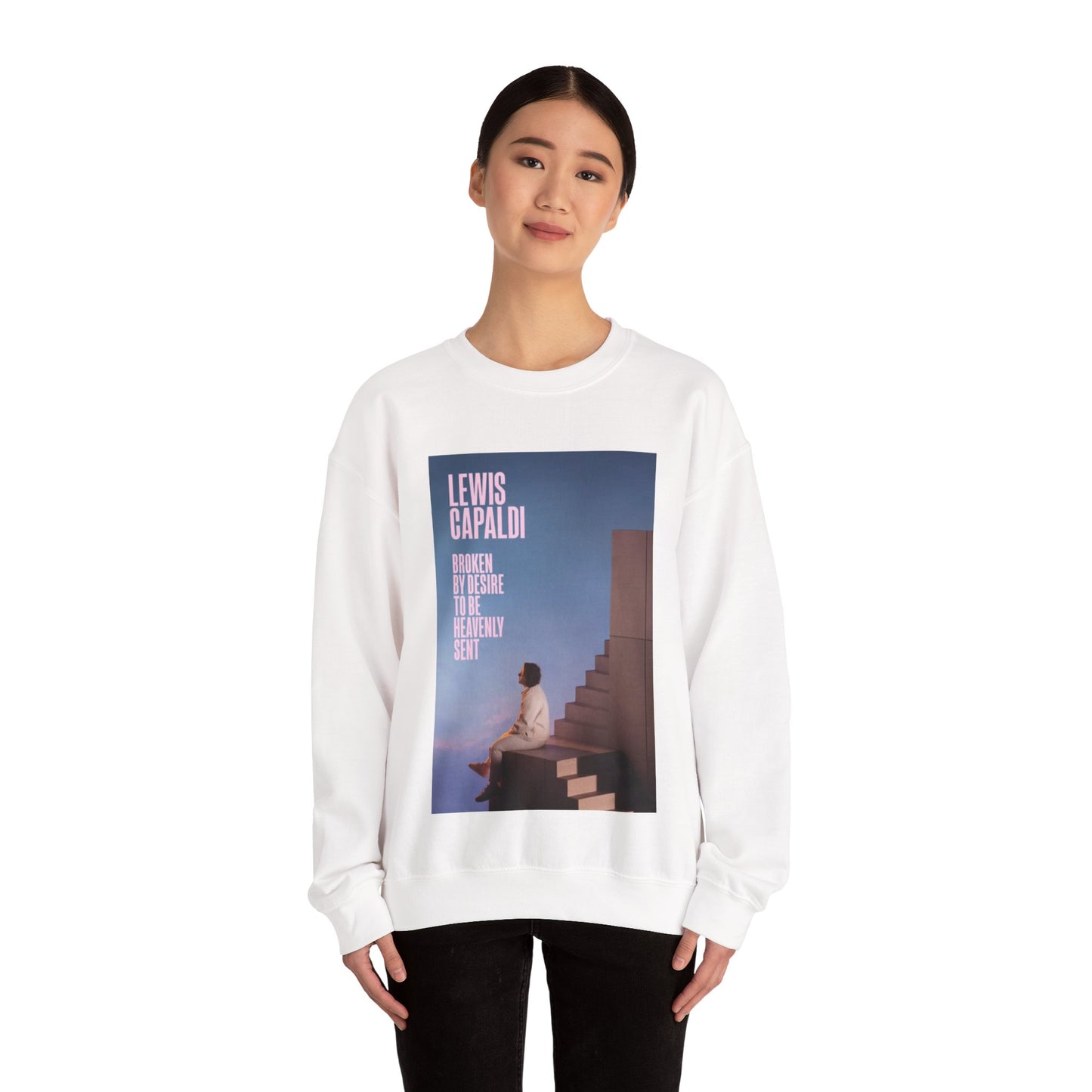 Lewis Capaldi Inspired Crewneck Sweatshirt, Cozy Unisex Pullover for Music Lovers, Perfect Gift for Concert Fans, Casual Wear