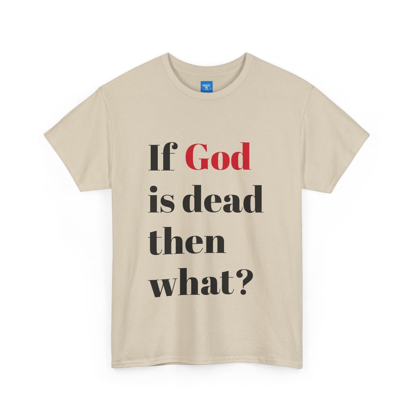 Philosophical Unisex Tee, Atheist Graphic Shirt, Existentialist Top, Religious Quote Tshirt, Atheism Gift, Atheist Apparel