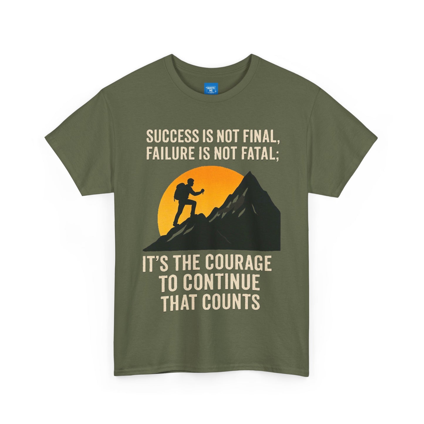 Success is not final T-shirt, Unisex Heavy Cotton Tee, Inspirational Graphic Tee, Quote Shirt