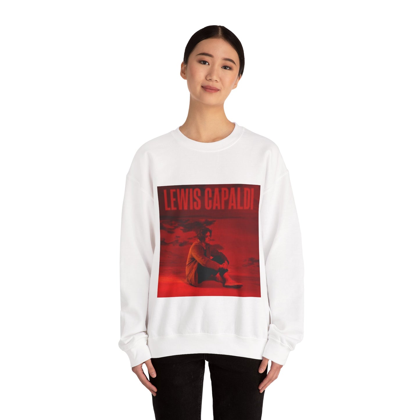Lewis Capaldi Inspired Crewneck Sweatshirt, Cozy Unisex Pullover, Music Artist Apparel, Gift for Fans, Casual Wear, Concert Outfit