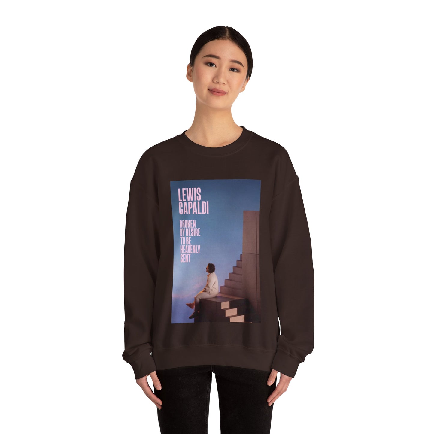 Lewis Capaldi Inspired Crewneck Sweatshirt, Cozy Unisex Pullover for Music Lovers, Perfect Gift for Concert Fans, Casual Wear