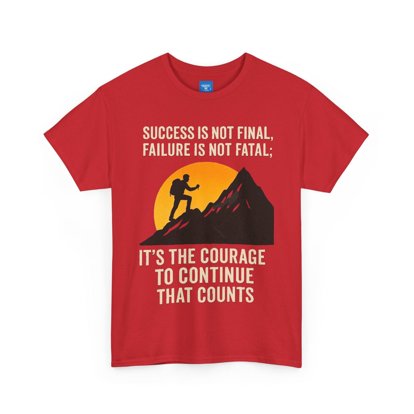 Success is not final T-shirt, Unisex Heavy Cotton Tee, Inspirational Graphic Tee, Quote Shirt