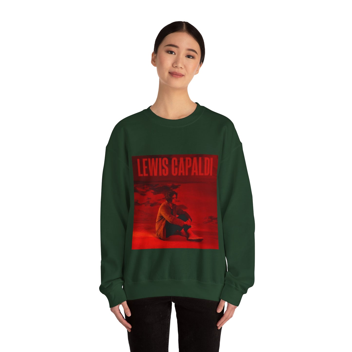 Lewis Capaldi Inspired Crewneck Sweatshirt, Cozy Unisex Pullover, Music Artist Apparel, Gift for Fans, Casual Wear, Concert Outfit