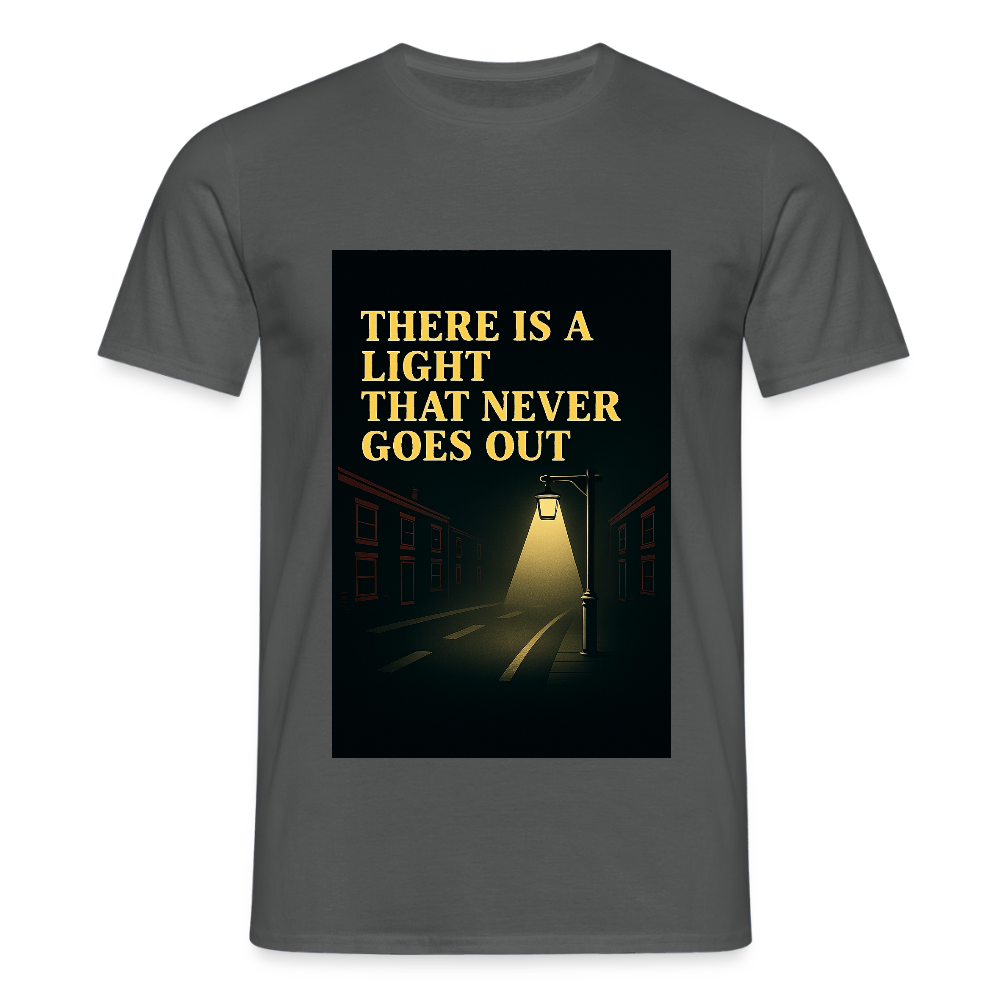There is a light T-shirt - charcoal grey