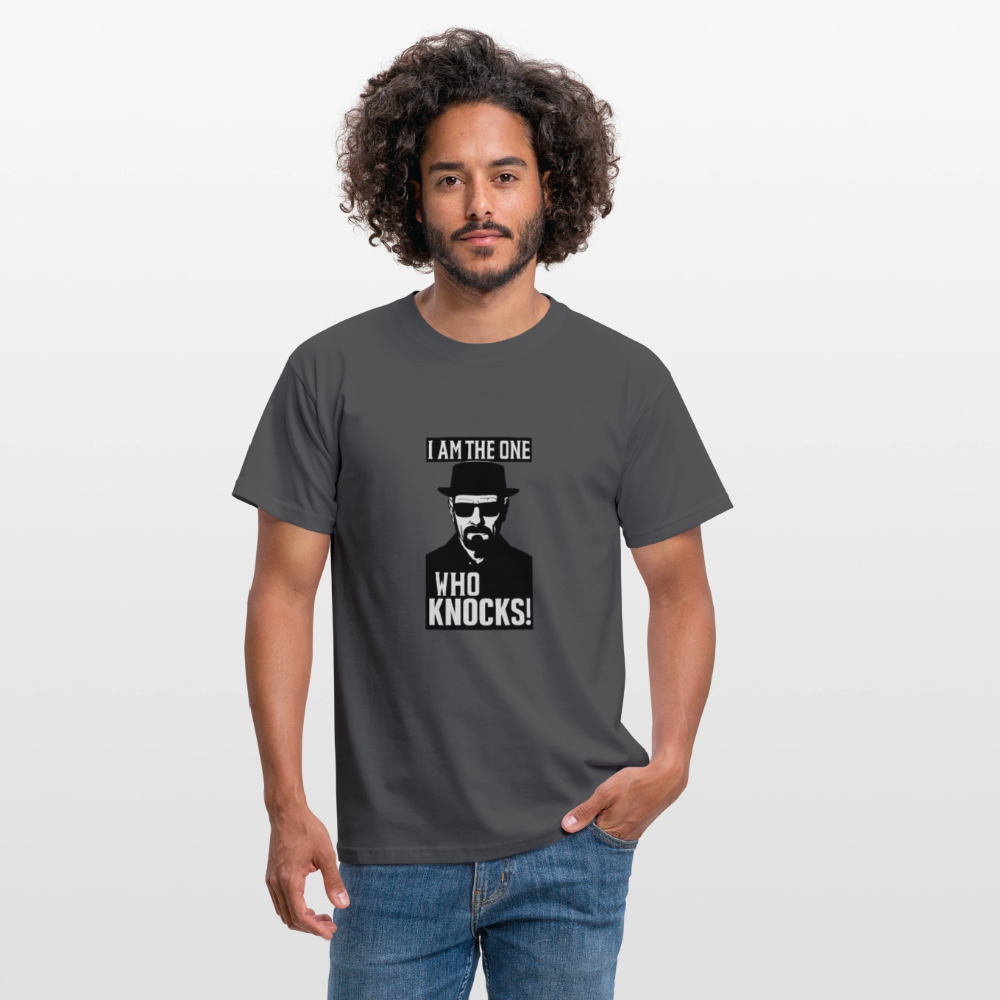 I am the one who knocks T-shirt - charcoal grey