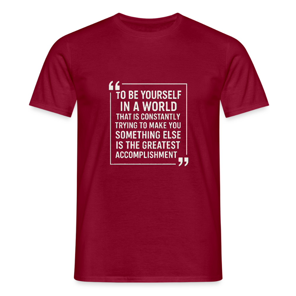Be yourself T-Shirt - brick red
