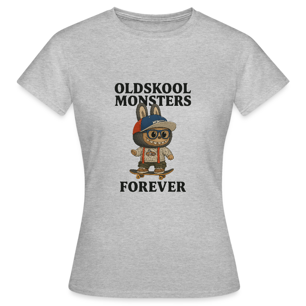 Oldskool Monsters T-shirt - heather grey