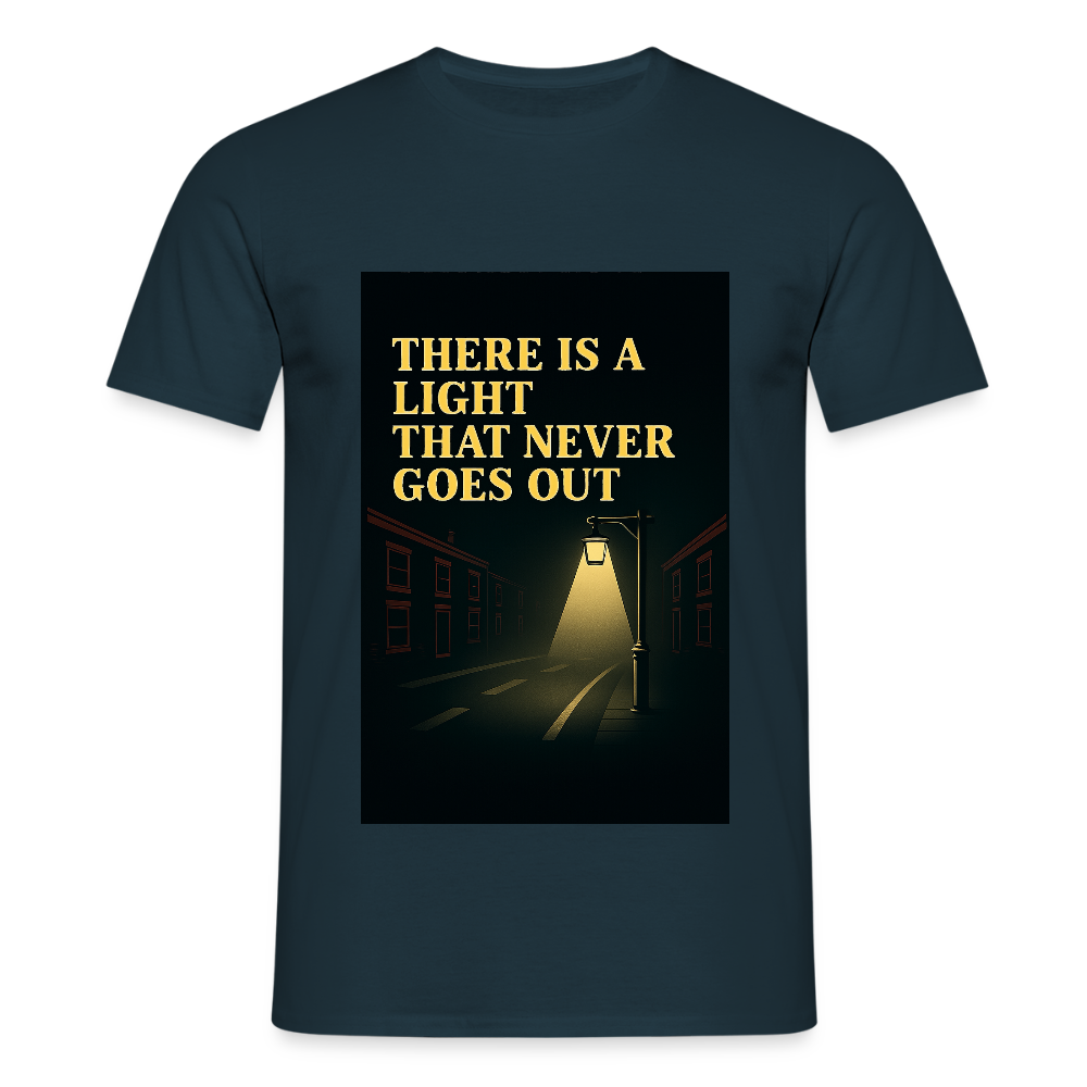 There is a light T-shirt - navy