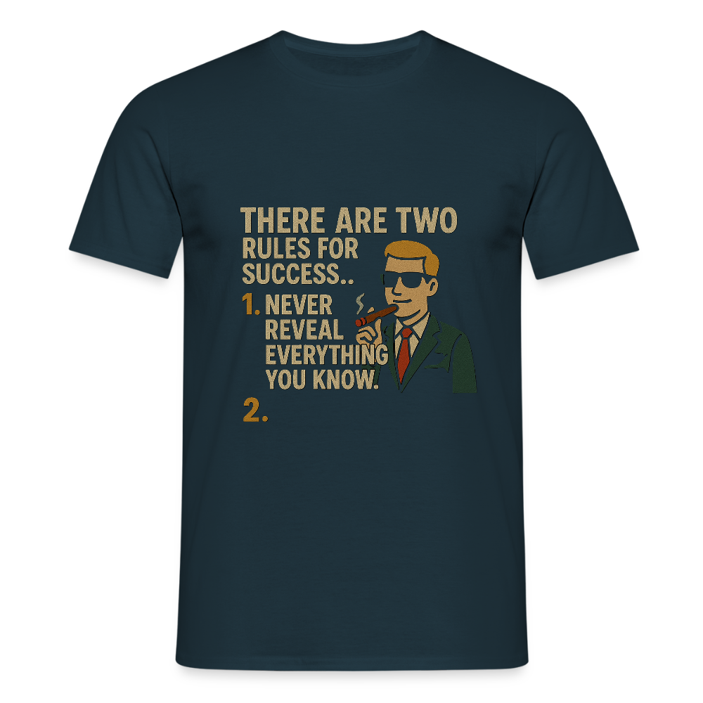 Two rules for success T-shirt - navy