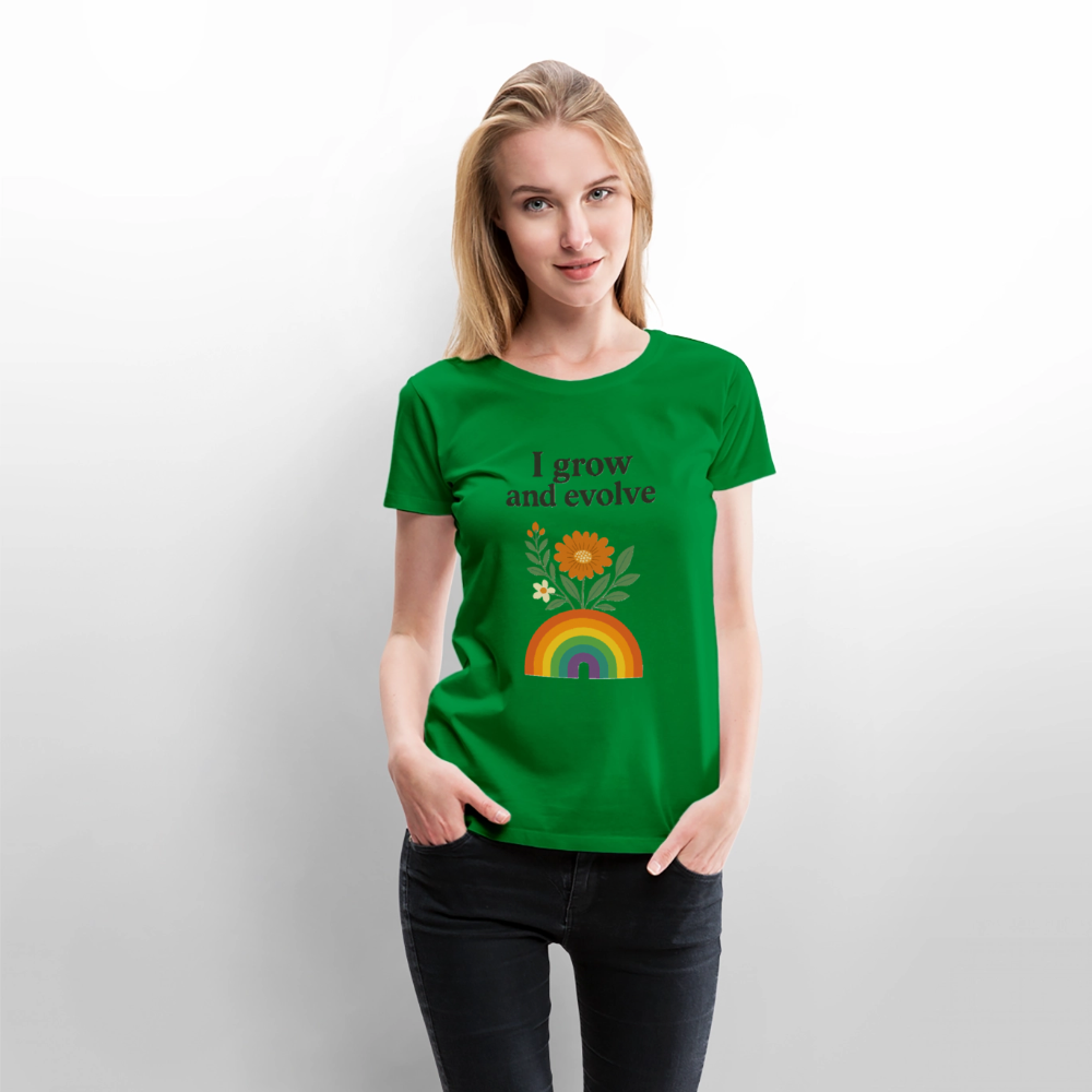 I Grow and Evolve" Statement T-shirt - green