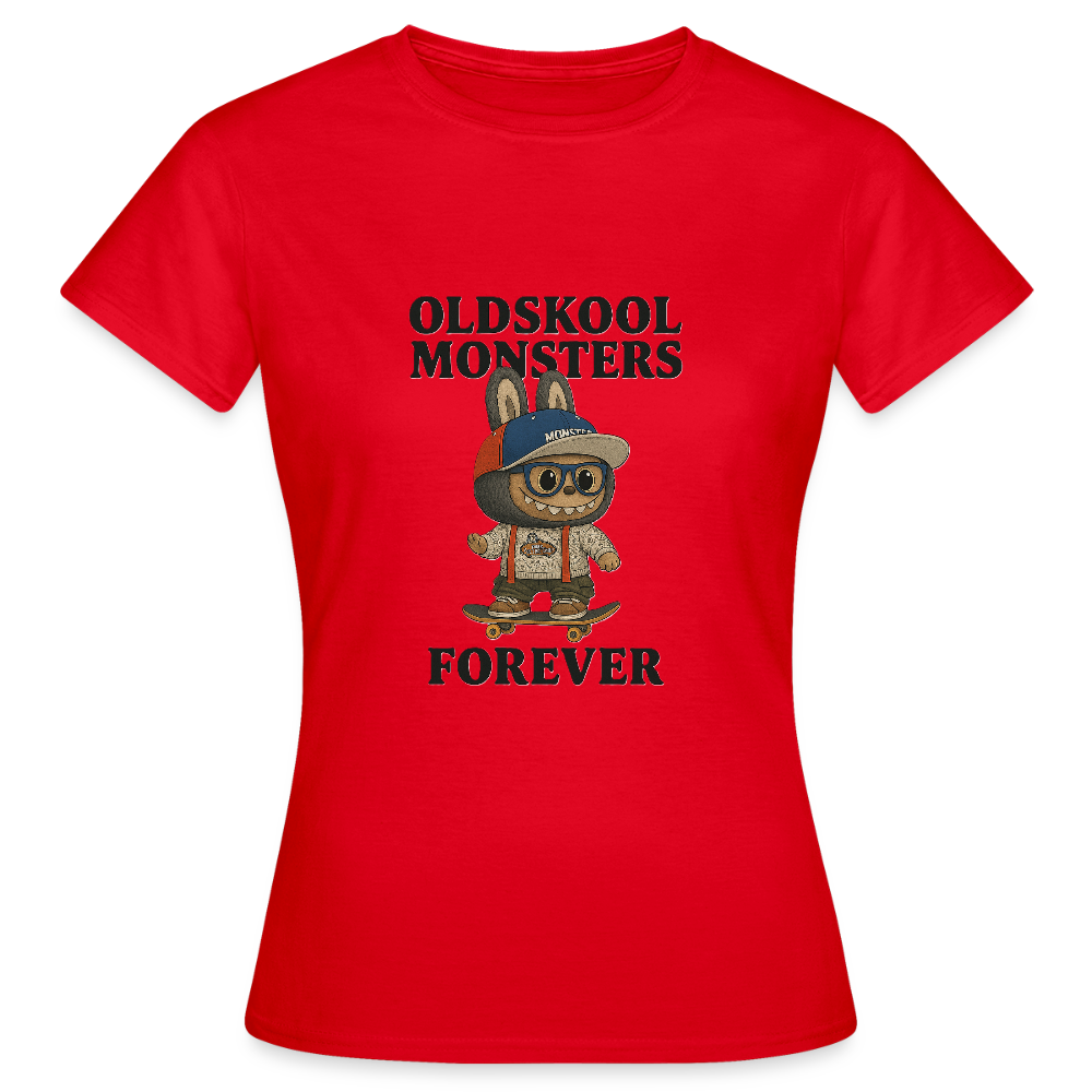 Oldskool Monsters T-shirt - red