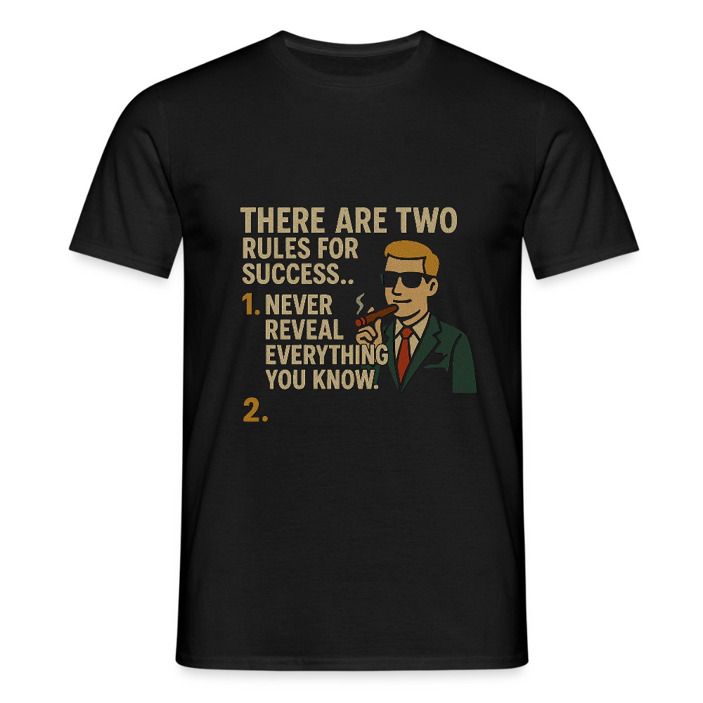 Two rules for success T-shirt - black