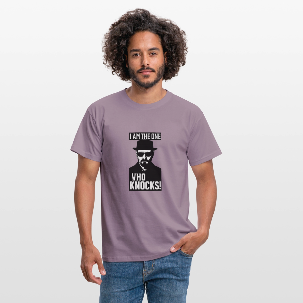 I am the one who knocks T-shirt - purple-grey