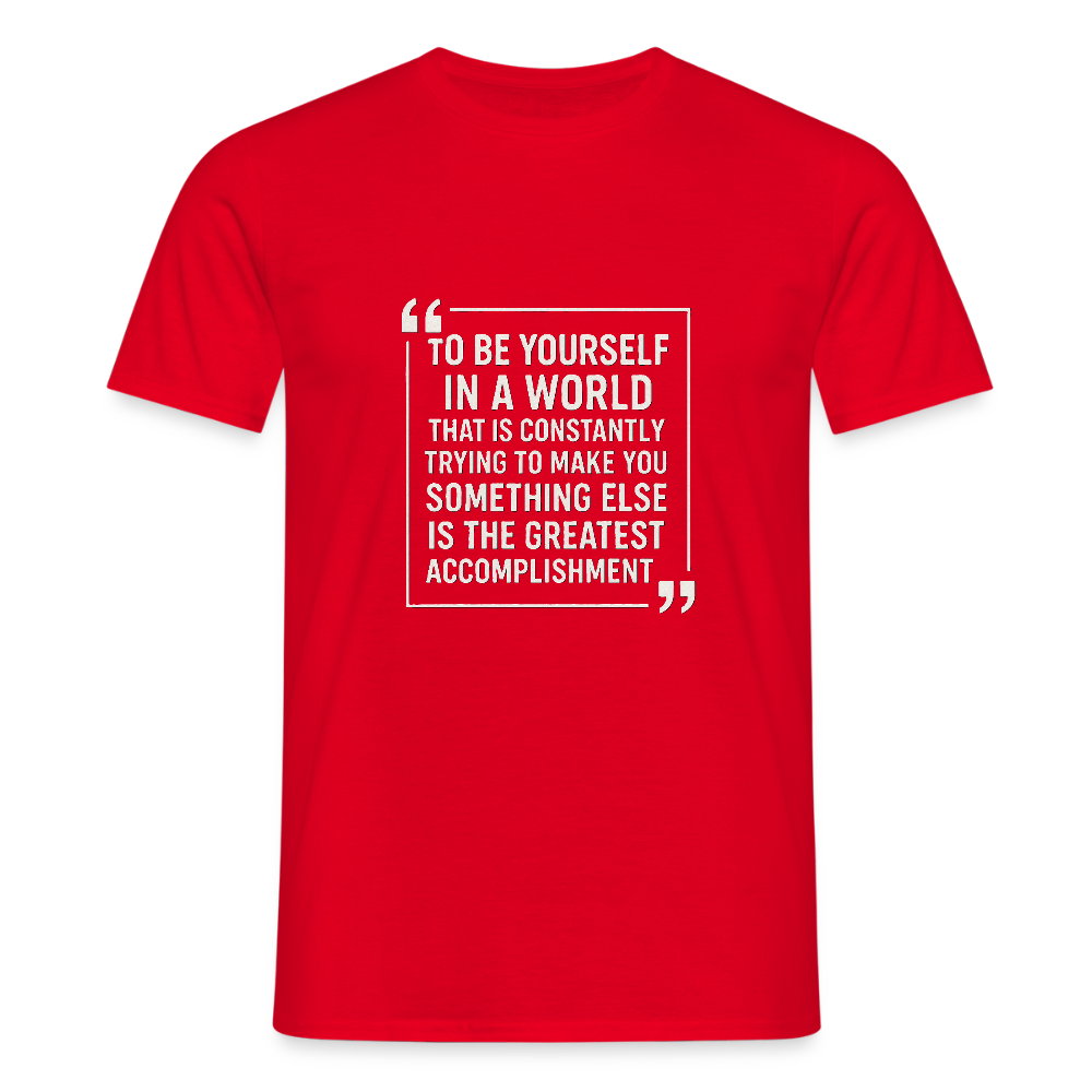 Be yourself T-Shirt - red