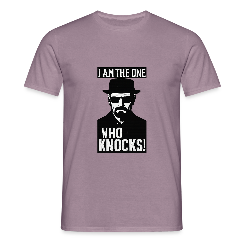 I am the one who knocks T-shirt - purple-grey