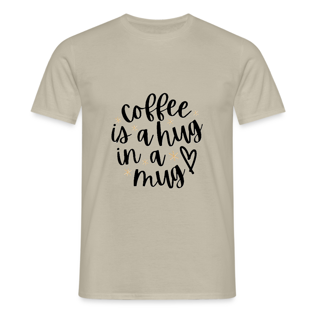 Coffee is a hug T-shirt - sand beige