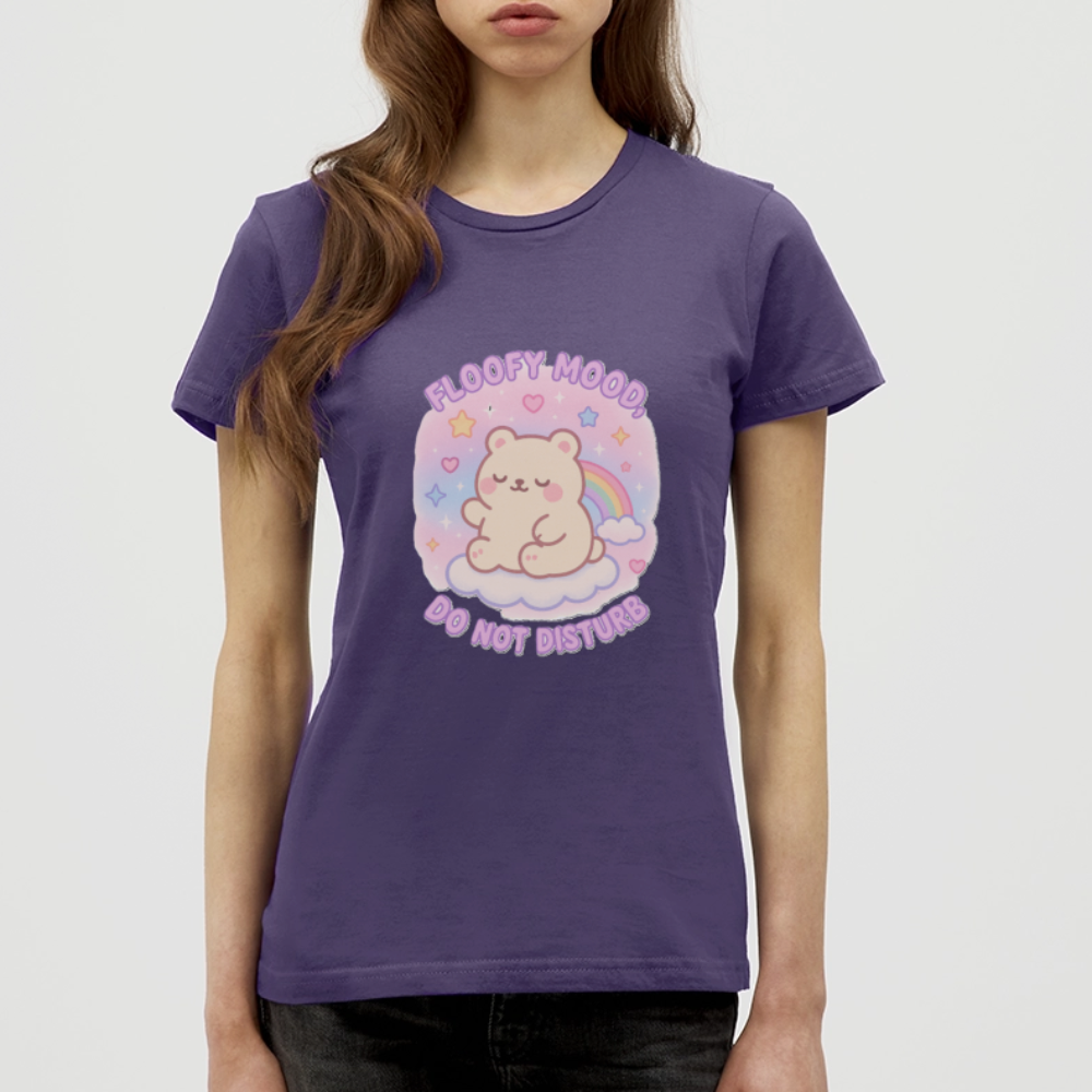 Floofy Mood T-Shirt - dark purple