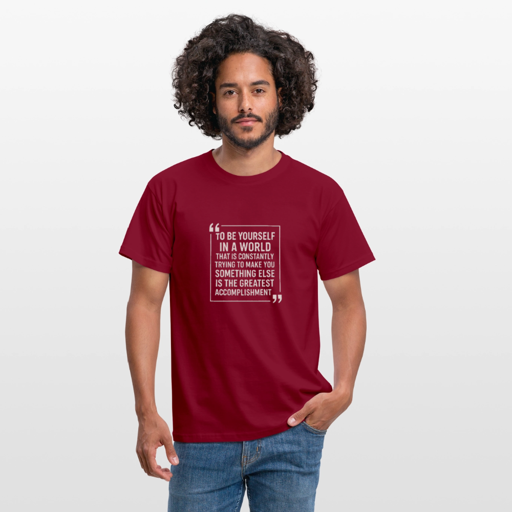 Be yourself T-Shirt - brick red