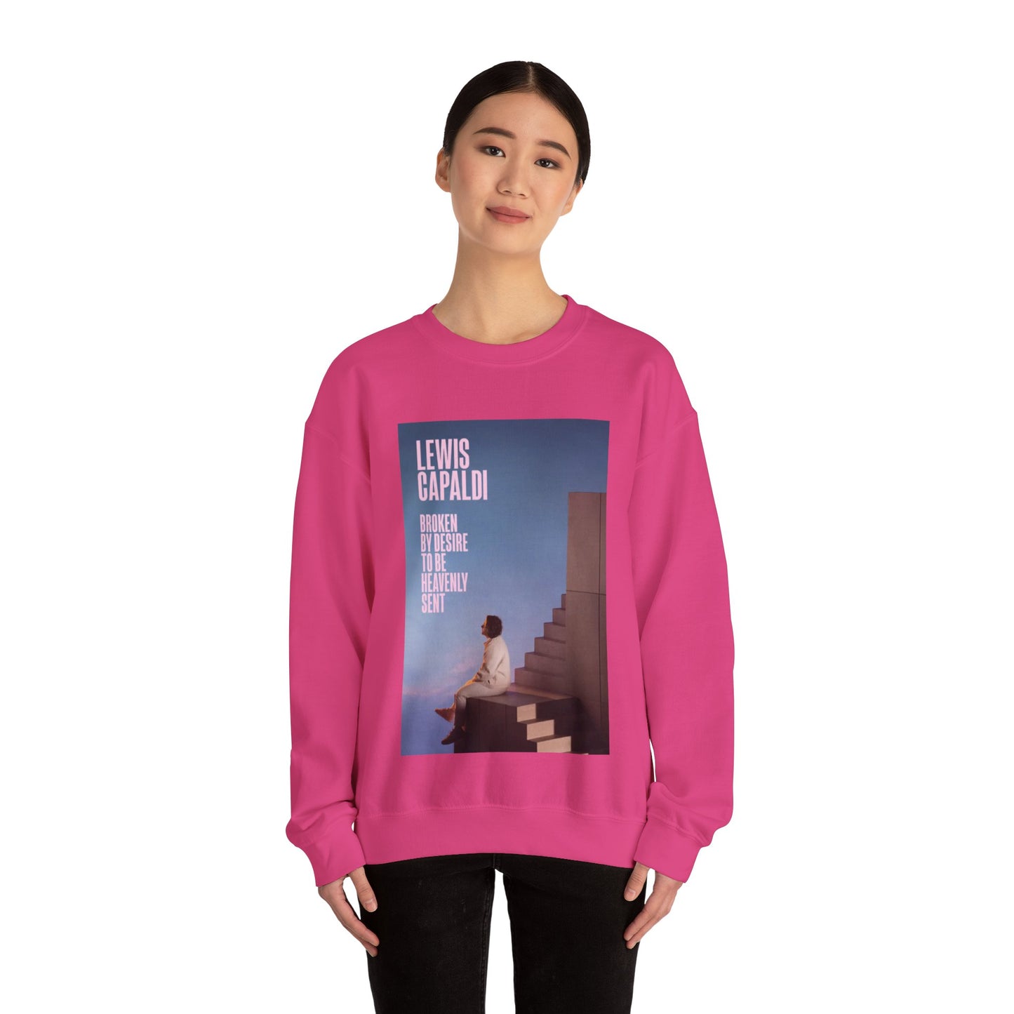 Lewis Capaldi Inspired Crewneck Sweatshirt, Cozy Unisex Pullover for Music Lovers, Perfect Gift for Concert Fans, Casual Wear