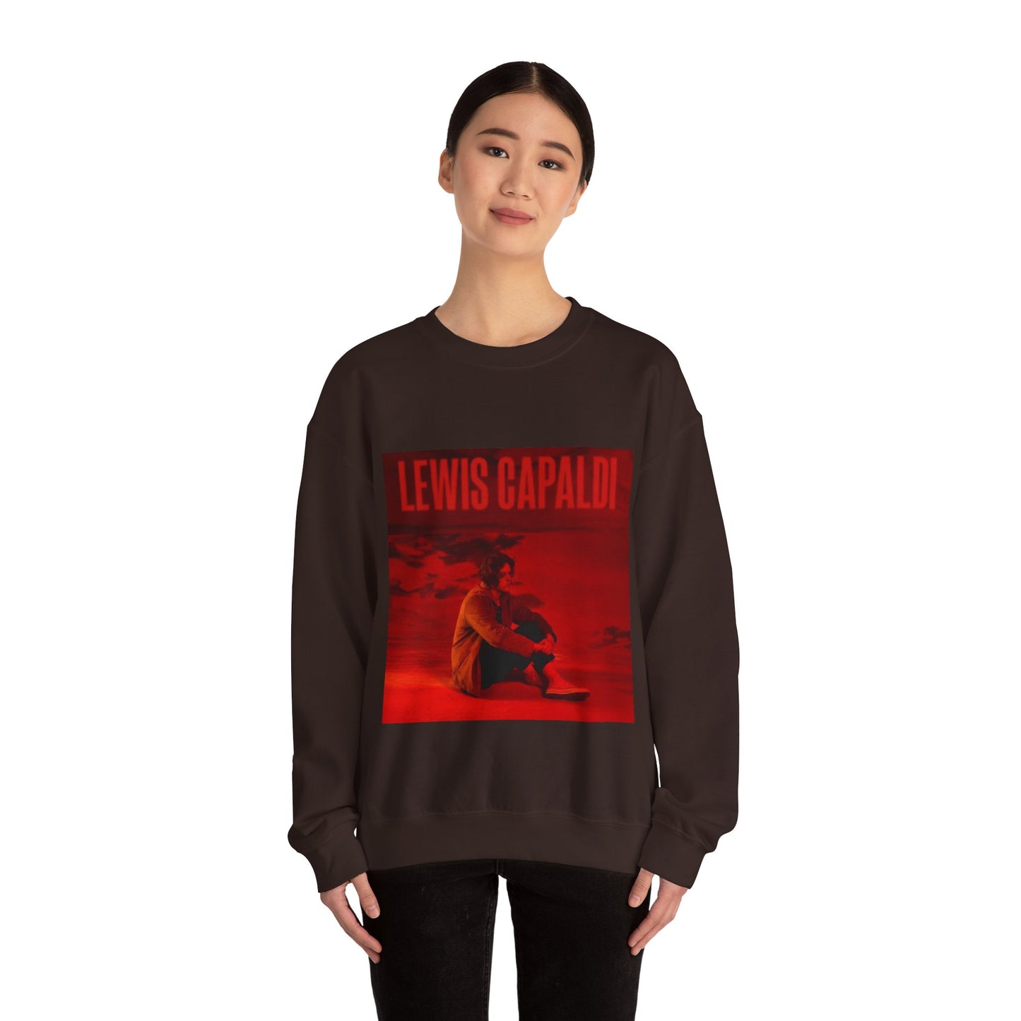 Lewis Capaldi Inspired Crewneck Sweatshirt, Cozy Unisex Pullover, Music Artist Apparel, Gift for Fans, Casual Wear, Concert Outfit