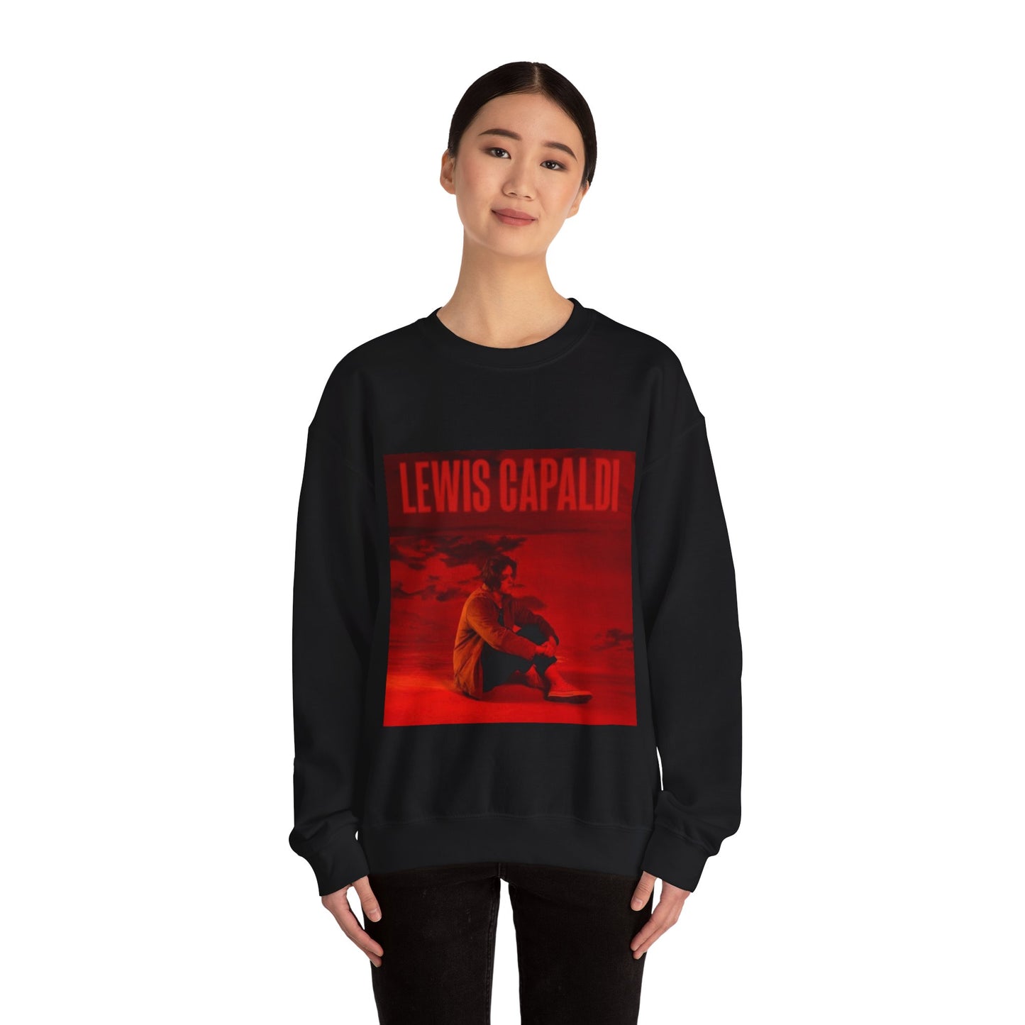 Lewis Capaldi Inspired Crewneck Sweatshirt, Cozy Unisex Pullover, Music Artist Apparel, Gift for Fans, Casual Wear, Concert Outfit
