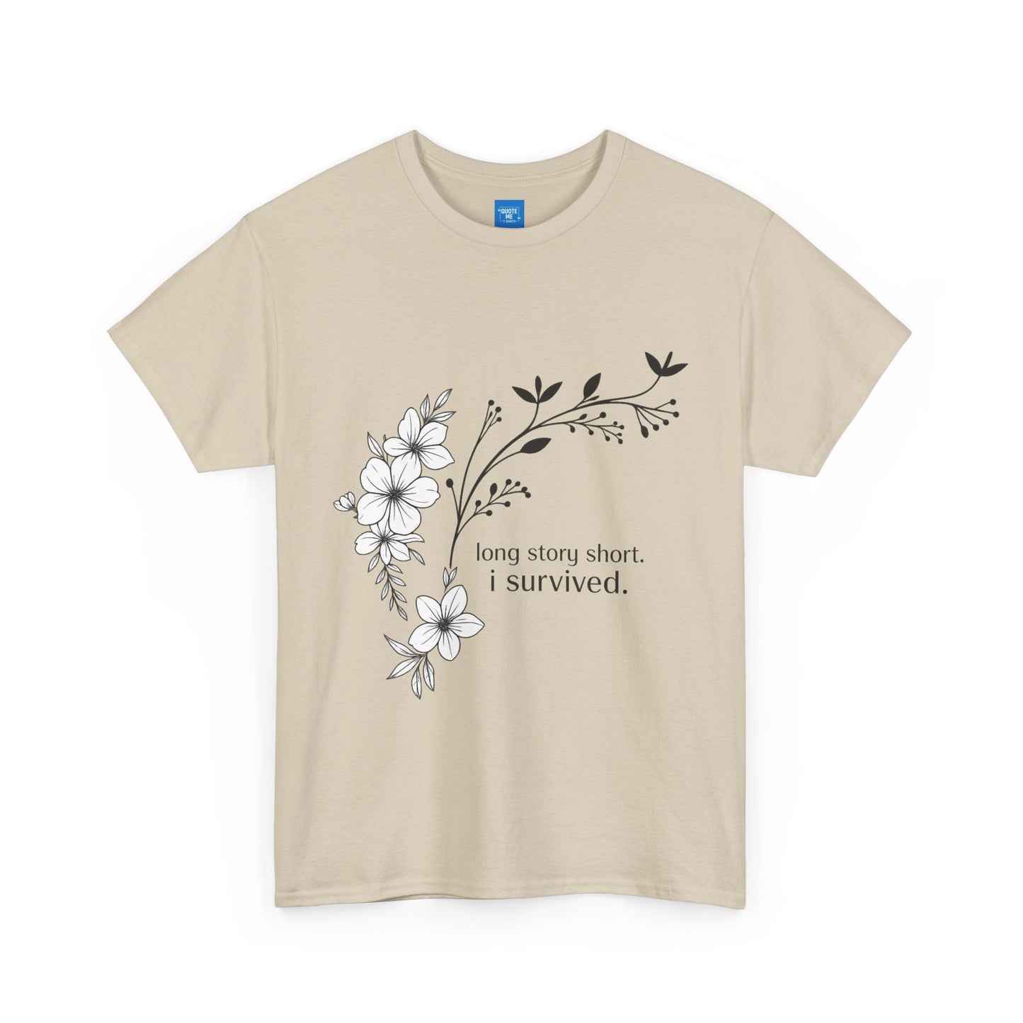 Long Story Short, Resilient Unisex Tee, T-Shirt, Strength Cotton Shirt, Inspirational Graphic Top, Empowering Tee