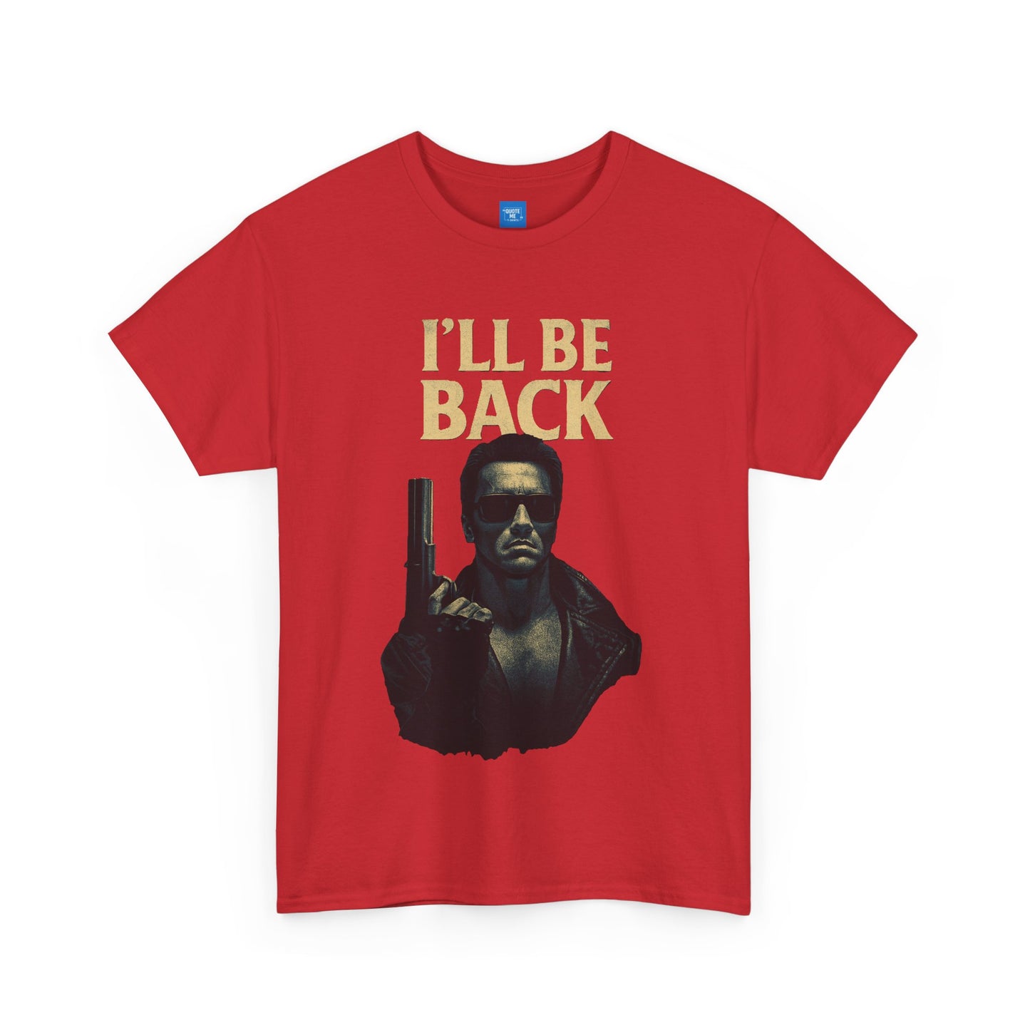 I'll be back Terminator Unisex Heavy Cotton Tee, Movie Quote Shirt, Sci-Fi Fan Gift, Graphic Tee, Film Buff Tee