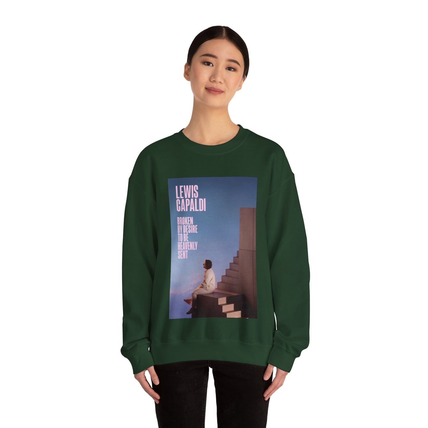 Lewis Capaldi Inspired Crewneck Sweatshirt, Cozy Unisex Pullover for Music Lovers, Perfect Gift for Concert Fans, Casual Wear