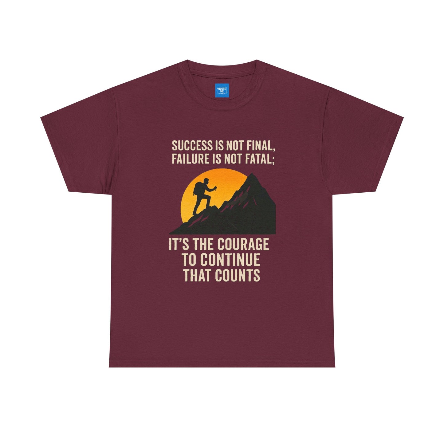 Success is not final T-shirt, Unisex Heavy Cotton Tee, Inspirational Graphic Tee, Quote Shirt