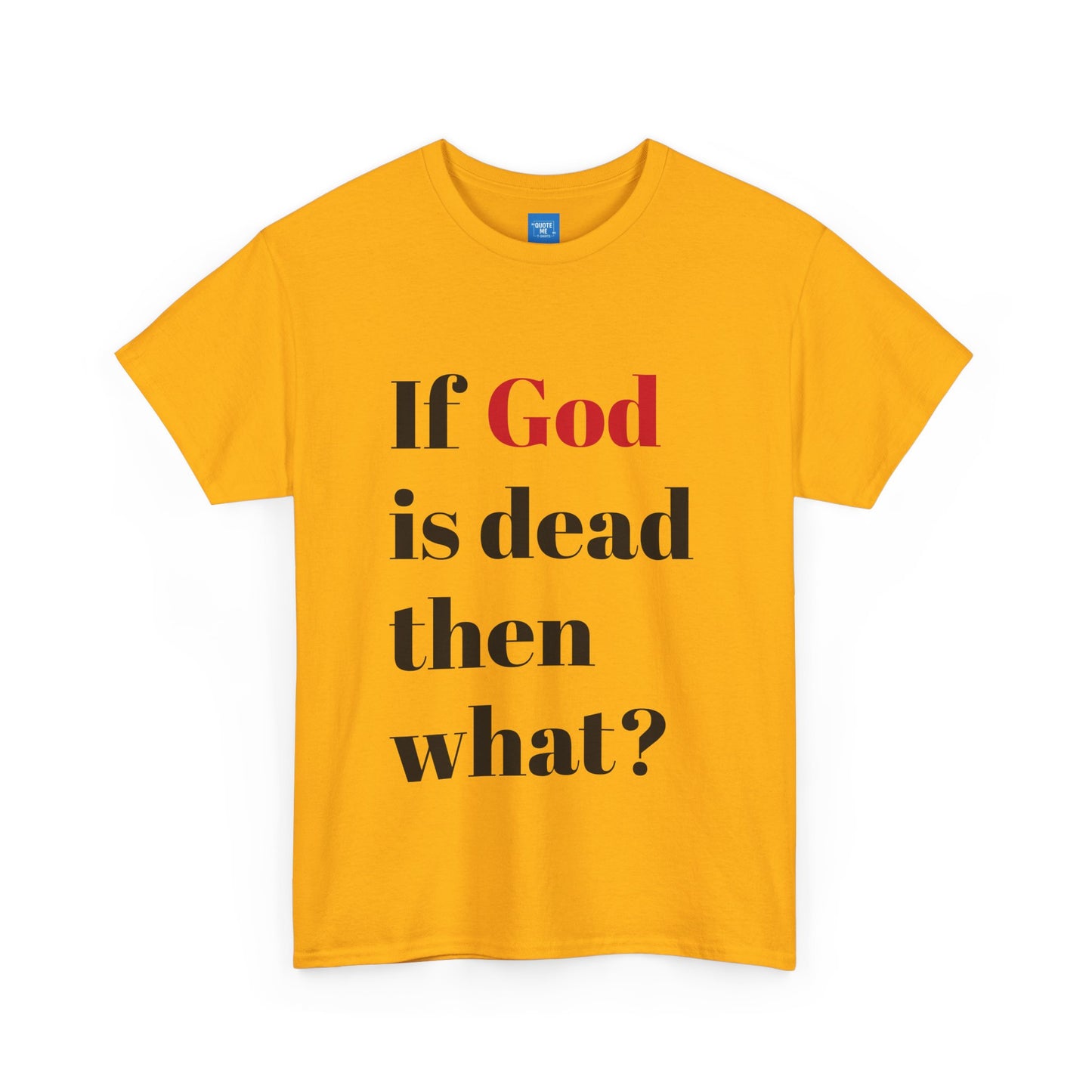 Philosophical Unisex Tee, Atheist Graphic Shirt, Existentialist Top, Religious Quote Tshirt, Atheism Gift, Atheist Apparel