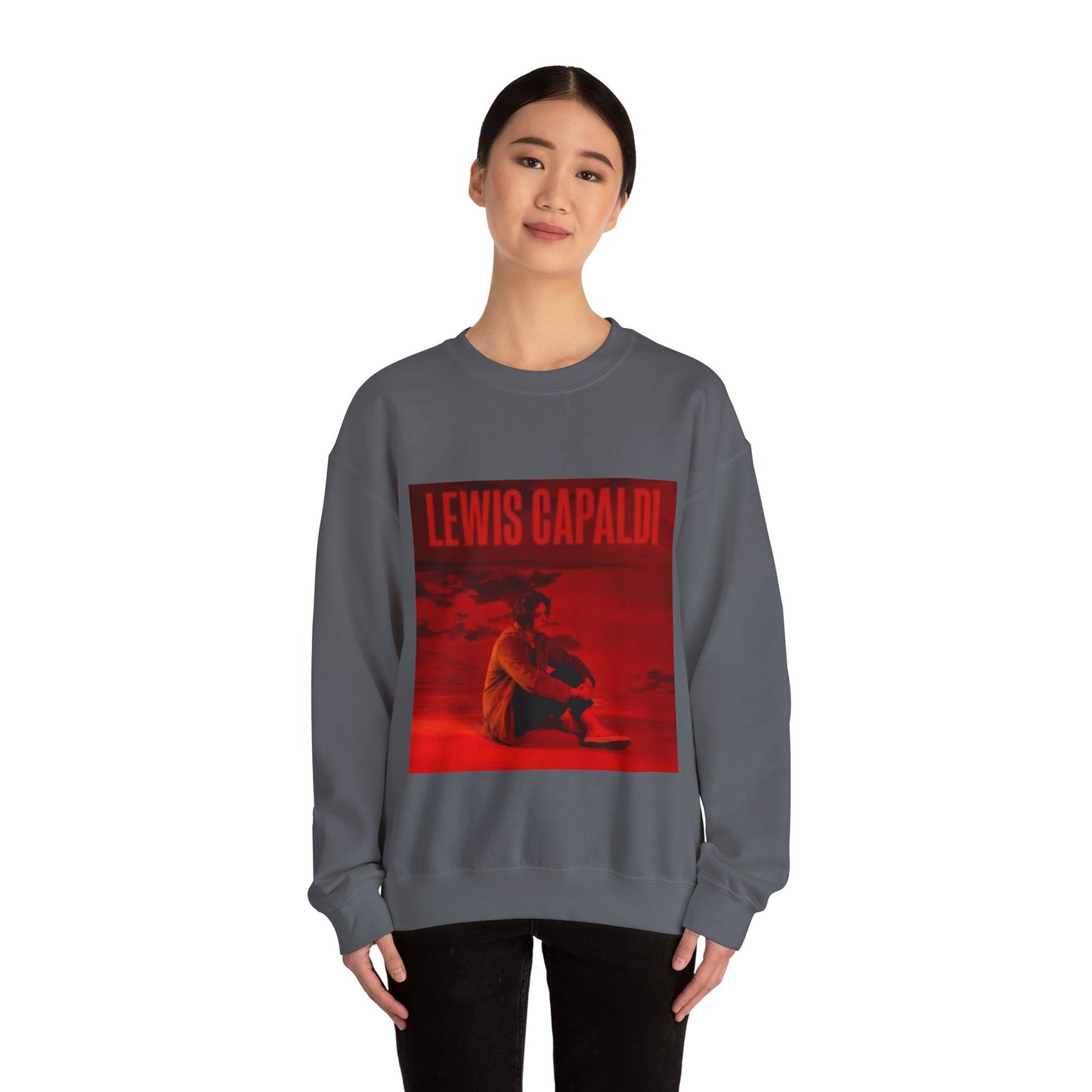 Lewis Capaldi Inspired Crewneck Sweatshirt, Cozy Unisex Pullover, Music Artist Apparel, Gift for Fans, Casual Wear, Concert Outfit