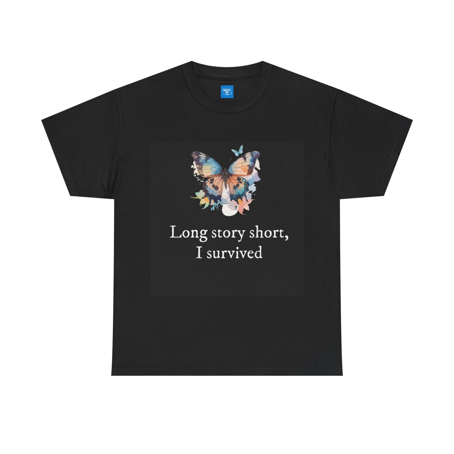 Long Story Short, Resilient Unisex Tee, T-Shirt, Strength Cotton Shirt, Inspirational Graphic Top, Empowering Tee