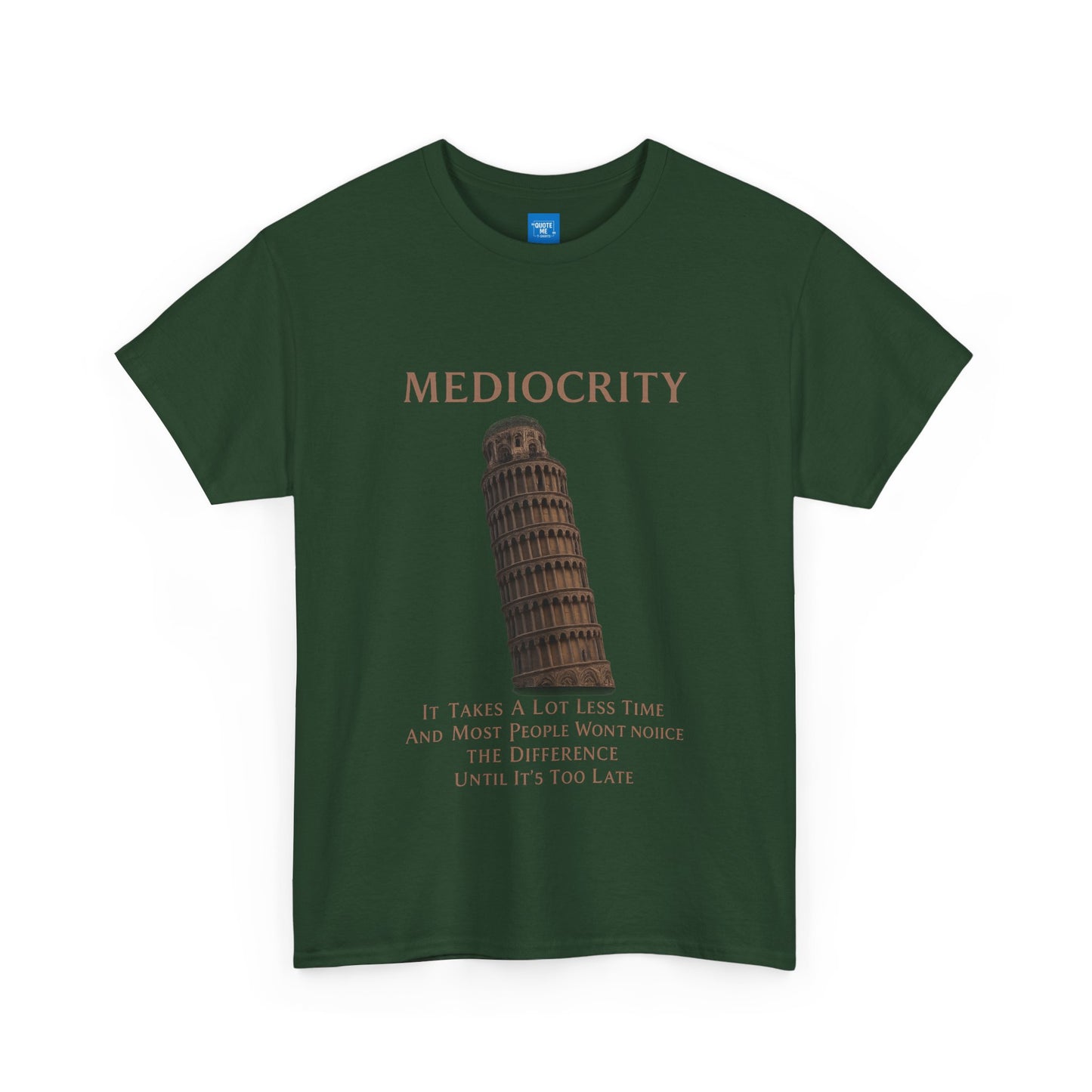 Funny Mediocrity Unisex Heavy Cotton Tee, Humorous T-Shirt, Comical Shirt, Joke Tee, Sarcasm Top