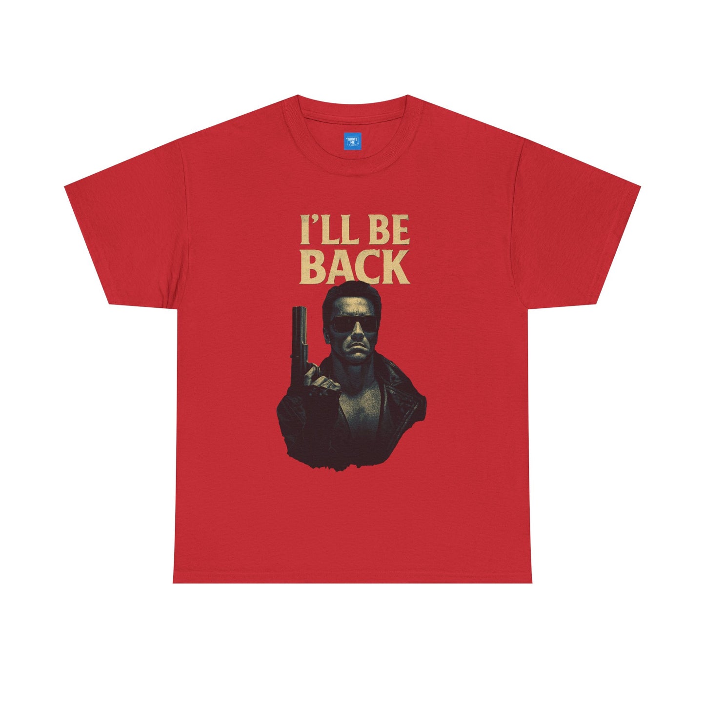 I'll be back Terminator Unisex Heavy Cotton Tee, Movie Quote Shirt, Sci-Fi Fan Gift, Graphic Tee, Film Buff Tee