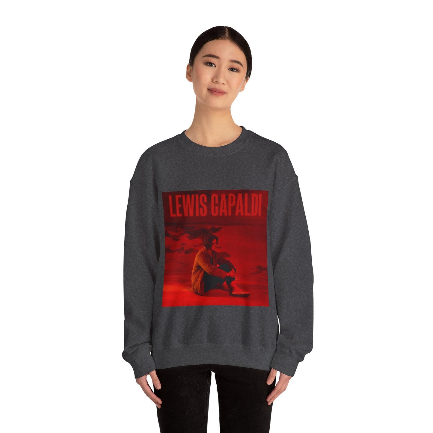 Lewis Capaldi Inspired Crewneck Sweatshirt, Cozy Unisex Pullover, Music Artist Apparel, Gift for Fans, Casual Wear, Concert Outfit