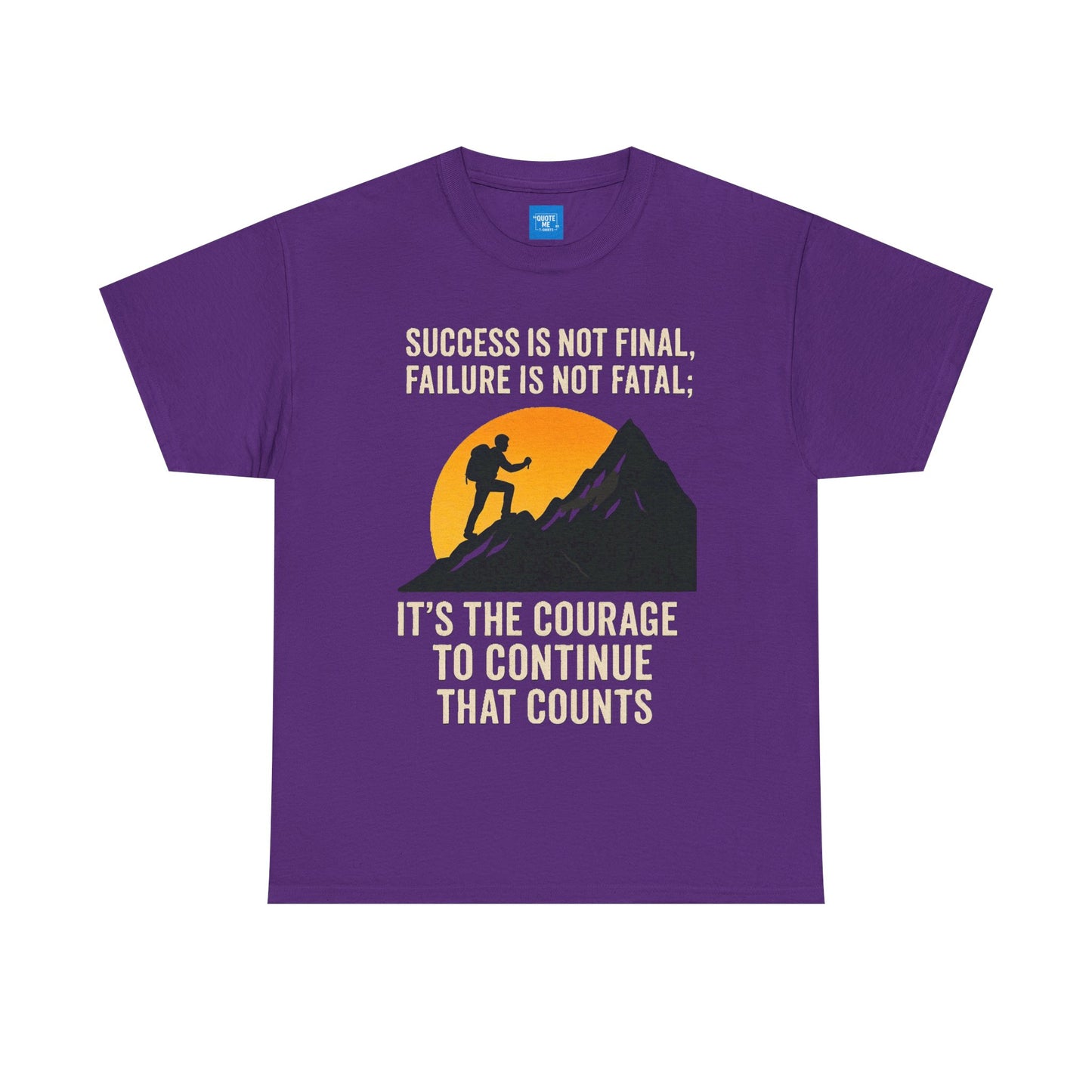 Success is not final T-shirt, Unisex Heavy Cotton Tee, Inspirational Graphic Tee, Quote Shirt