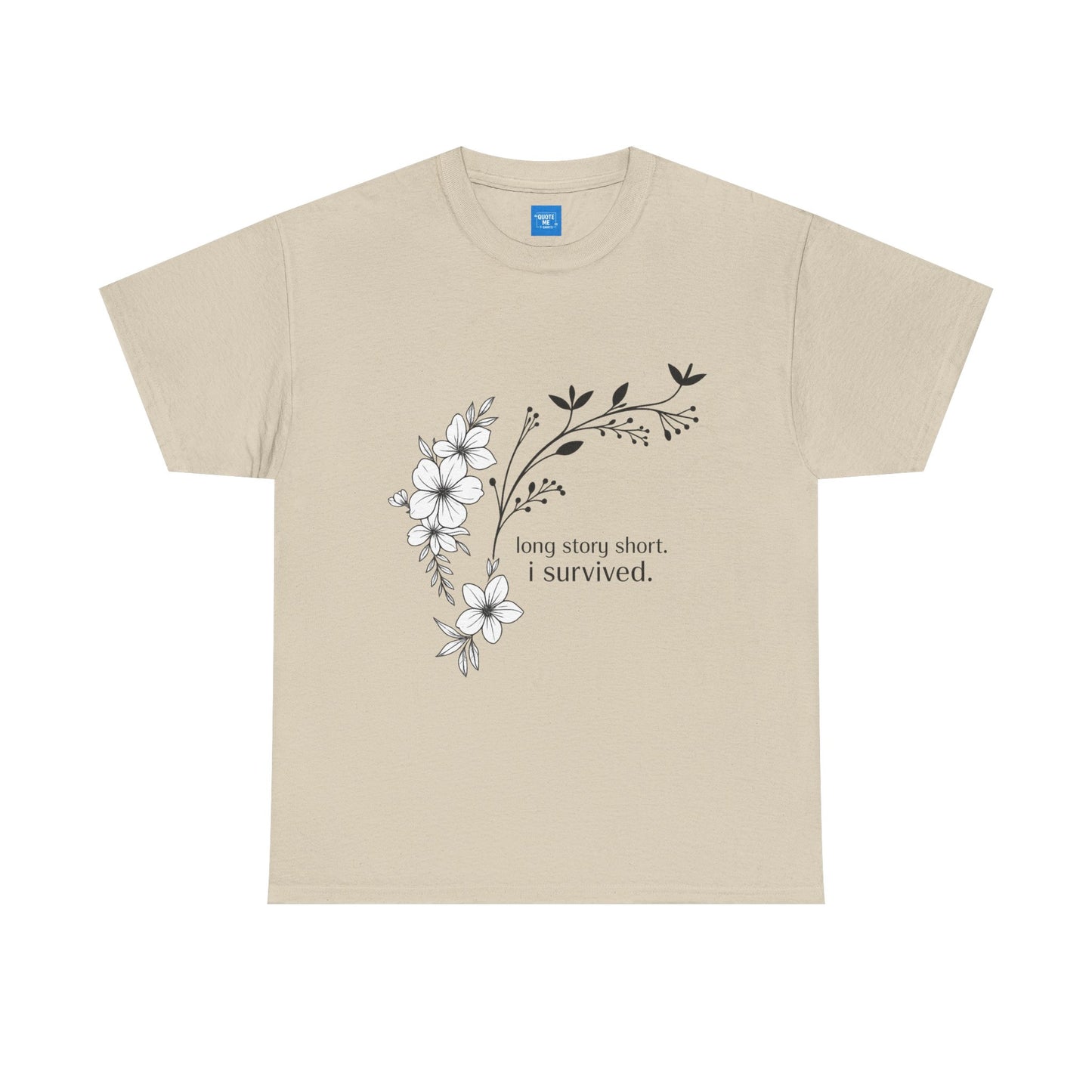 Long Story Short, Resilient Unisex Tee, T-Shirt, Strength Cotton Shirt, Inspirational Graphic Top, Empowering Tee