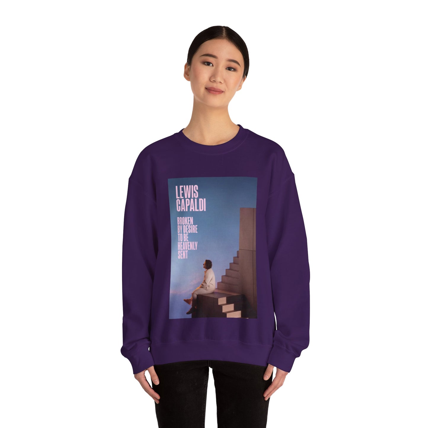 Lewis Capaldi Inspired Crewneck Sweatshirt, Cozy Unisex Pullover for Music Lovers, Perfect Gift for Concert Fans, Casual Wear