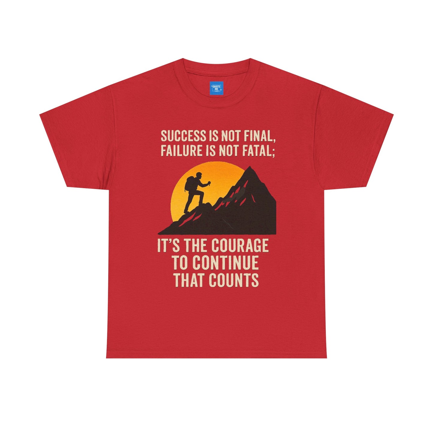 Success is not final T-shirt, Unisex Heavy Cotton Tee, Inspirational Graphic Tee, Quote Shirt