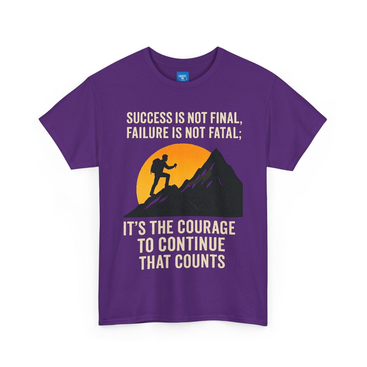Success is not final T-shirt, Unisex Heavy Cotton Tee, Inspirational Graphic Tee, Quote Shirt