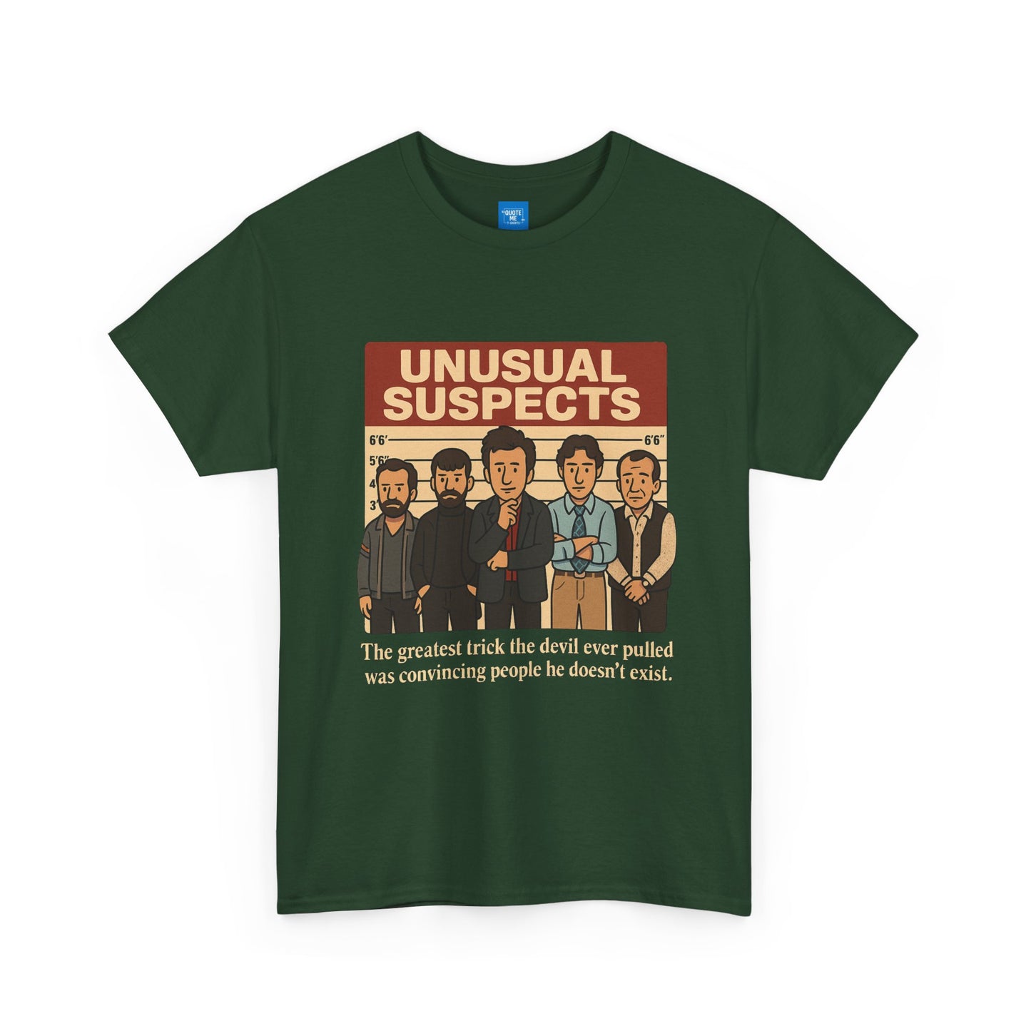 Unisex Heavy Cotton Tee - Unusual Suspects Inspired Quote T-Shirt, Graphic Tee, Unique Gift, Movie Quote Shirt, Cool Tee